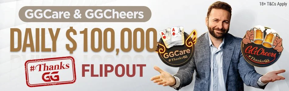 The "DAILY $100,000 #ThanksGG Flipout" event in GGPoker